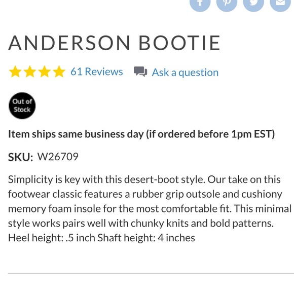 White Mountain taupe suede “Anderson Bootie” - Picture 7 of 7